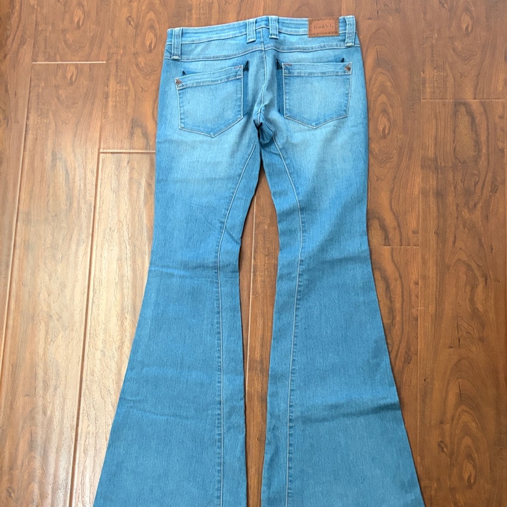 Frankie B. Light Blue Flare Jeans - Picture 4 of 7